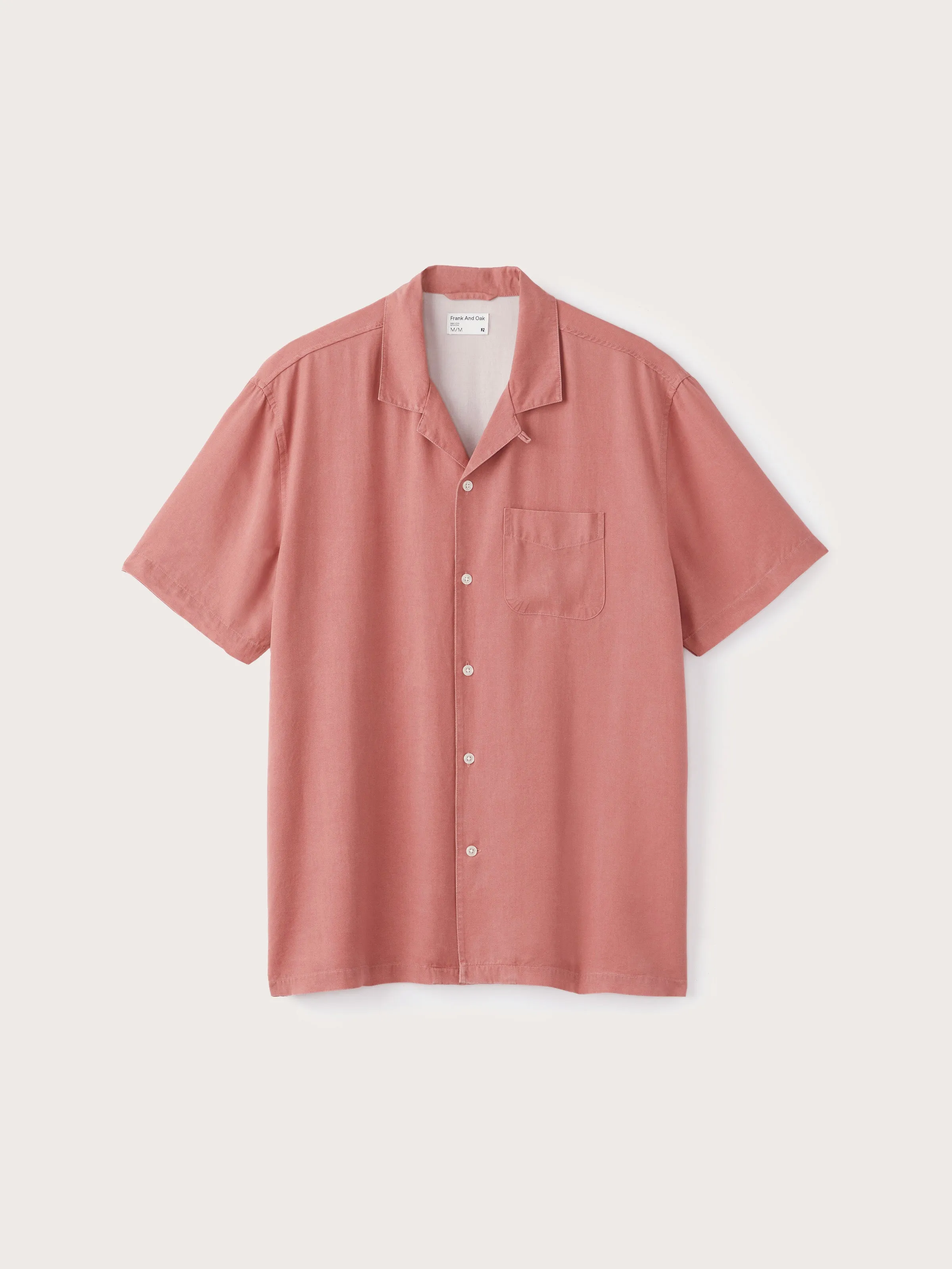 The Eco Dye Resort Shirt in Dusty Rose