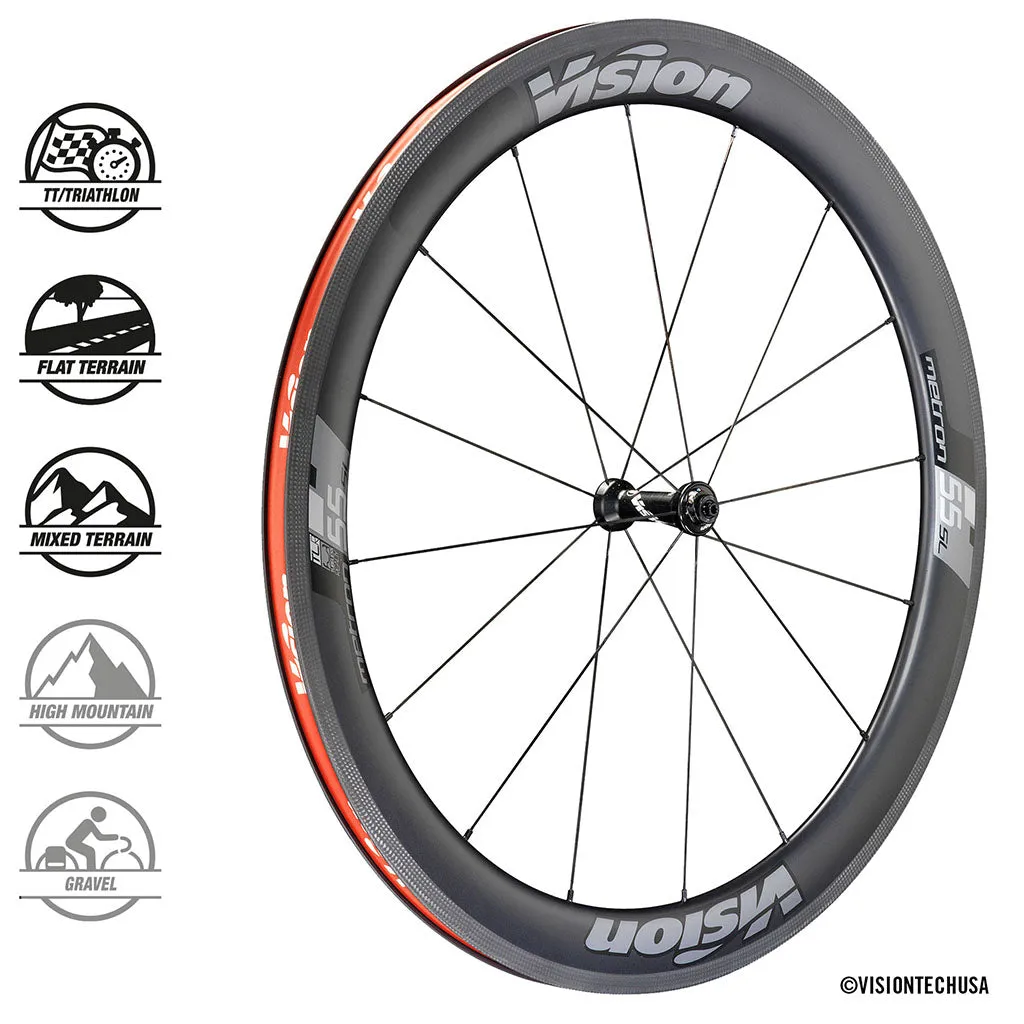 Vision Metron Carbon Wheelset 55mm - Rim Brake