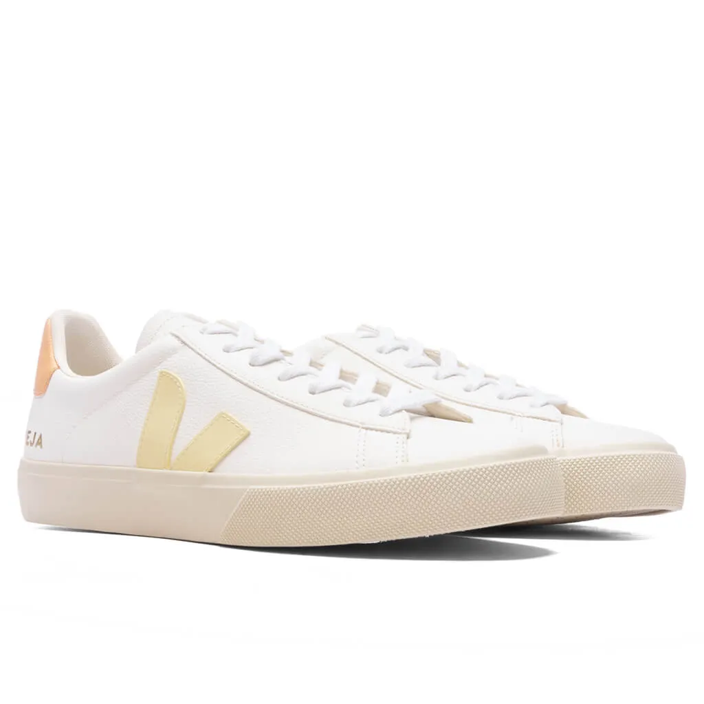 Women's Campo Chromefree Leather - White/Sun Peach