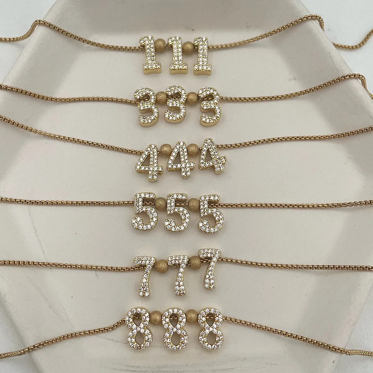 Y2K Angel Number Necklace