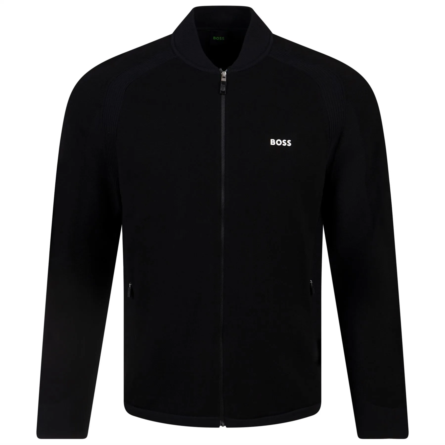 Zarlin Full Zip Regular Fit Mid Layer Black - W23